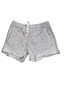 victoria’s secret pink boyfriend/heritage fleece short relaxed fit color gray size x-large new