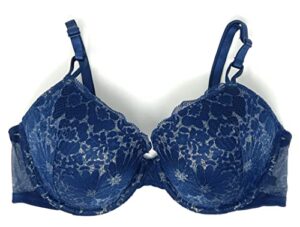 victoria’s secret sexy tee demi bra, blue gold shine, 38c
