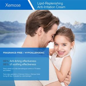 URIAGE Xemose Lipid-Replenishing Anti-Irritation Cream 13.5 fl.oz. | Soothing Anti-Irritation Cream for Extra Dry & Sensitive Skin Prone to Eczema | Dermatologist Recommended, Fragrance-Free