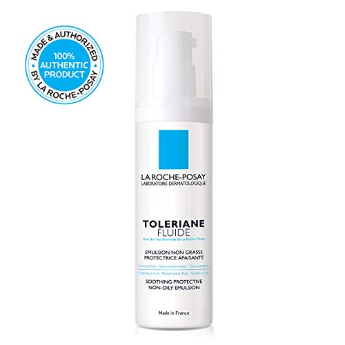 La Roche-Posay Toleriane Sensitive Fluide Protective Moisturizer, Lightweight Oil-Free Face Moisturizer, For Sensitive Skin