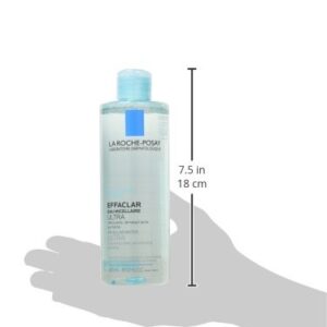 La Roche-Posay Effaclar Micellar Cleansing Water Toner for Oily Skin, Oil Free Makeup Remover, Safe for Sensitive Skin with Thermal Spring Water, 13.52 Fl Oz (Pack of 1)