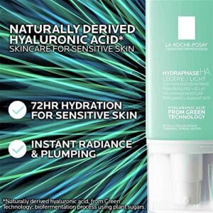 La Roche-Posay HydraphaseHA Light Face Moisturizer, Hyaluronic Acid Face Moisturizer with 72HR Hydration, Oil Free & Non-Comedogenic, 50 ML , 1.69 fl. oz.