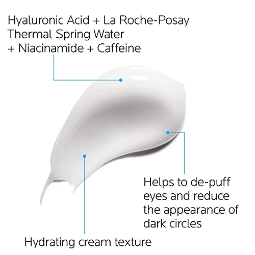 La Roche Posay Hydraphase Intense Hyaluronic Acid Eyes, Reduces Under Eye Bags and Puffiness with Plumping Hydration, 0.5 Fl Oz