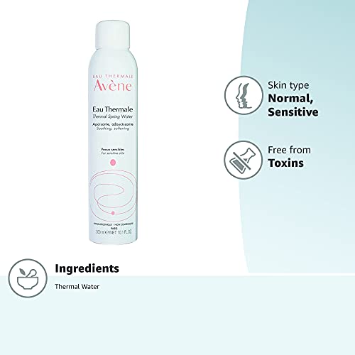 Eau Thermale Avene Thermal Spring Water, Soothing Calming Facial Mist Spray for Sensitive Skin - 10.1 fl. oz.