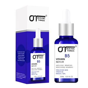 the combined action of vitamin b5 pure hyaluronic acid serum for face, with vitamin b5, anti-aging serum for fine lines and wrinkles,