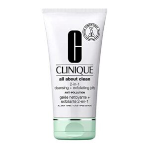 clinique all about clean 2-in-1 cleansing + exfoliating jelly 5 fl.oz/150ml