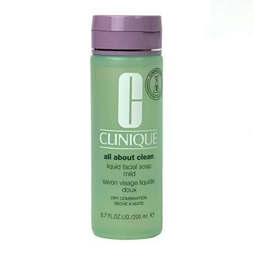 Clinique All About Clean Liquid Facial Soap Mild 6.7 oz For Dry Combination Skin Unboxed