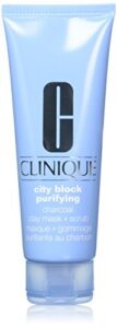 clinique city block purifying charcoal clay mask & scrub, 3.4 ounce