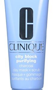 Clinique City Block Purifying Charcoal Clay Mask & Scrub, 3.4 Ounce