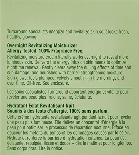 Clinique Turnaround Overnight Revitalizing Moisturizer for Women, 1.7 Ounce