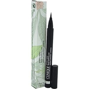 clinique pretty easy liquid eyelining pen | precision brush with 24-hour smudge and budge-resistant wear | ophthalmologist tested | free of parabens, phthalates, and fragrance | black – 0.02 oz