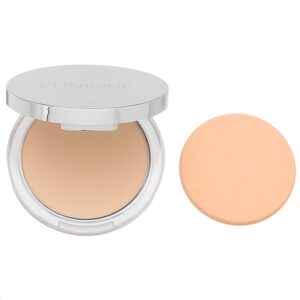 clinique superpowder double face makeup | long-wearing 2-in-1 powder and foundation | extra-cling formula for double coverage | free of parabens, phthalates, and sulfates | matte beige – 0.35 oz