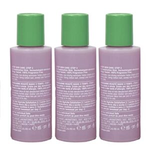 Pack of 3 x Clinique Clarifying Lotion 2 for Dry Combination Skin, 2 oz each Travel Size, Unboxed