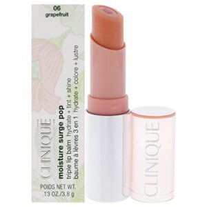 clinique moisture surge pop triple lip balm – 06 grapefruit lip balm women 0.13 oz