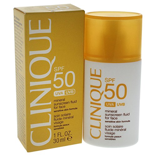 Clinique Spf 50 Mineral Sunscreen Fluid for Face, 1 Ounce