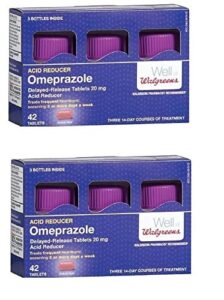 walgreens omeprazole 20mg tablets 84 count (2 packs of 42 each)
