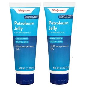 walgreens petroleum jelly tube unscented 2.5 oz 2pk