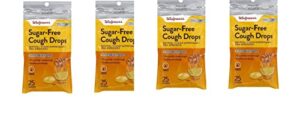 walgreens sugar free cough drops, honey lemon 25 ct(pack of 4) total 100