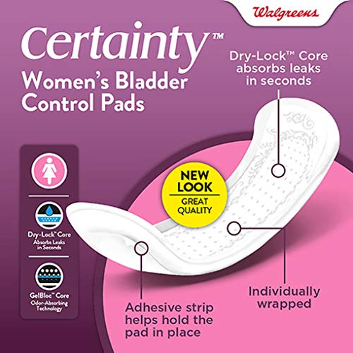 Walgreens Certainty Women's Bladder Control Pads, Maximum Absorbency, Long Length 64 ea (4)