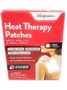 walgreens heat therapy patches, neck/arm/leg, 4 ea