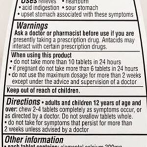 Walgreens Extra Strength Assorted Berries Antacid Chewable Tablets, 750 mg, 96 Tablets (Pack of 3 Bottles)