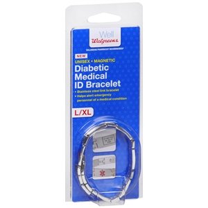 Walgreens Diabetic Medical ID Bracelet, L/XL, 1 ea