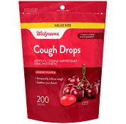 walgreens cherry cough suppressant, menthol, and oral anesthetic drops, 200 ct.
