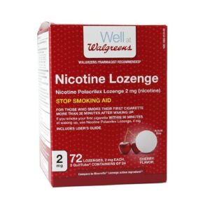 walgreens nicotine lozenge, 2 mg, cherry, 72 ea