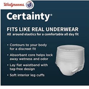 Walgreens Certainly Comfort Lux Adult ncontinence Underwear for Men, Maximum Absorbency Grey 22.0ea