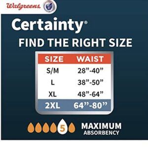 Walgreens Certainly Comfort Lux Adult ncontinence Underwear for Men, Maximum Absorbency Grey 22.0ea