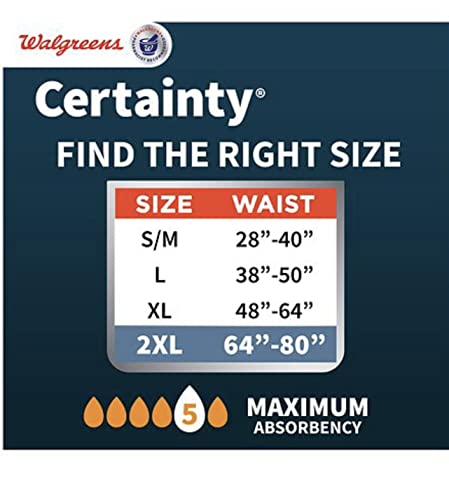 Walgreens Certainly Comfort Lux Adult ncontinence Underwear for Men, Maximum Absorbency Grey 22.0ea