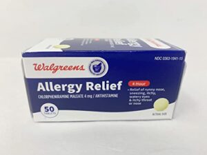 walgreens wal-finate allergy relief tablets, 50 ea