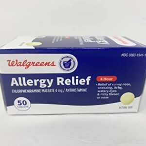 Walgreens Wal-Finate Allergy Relief Tablets, 50 ea
