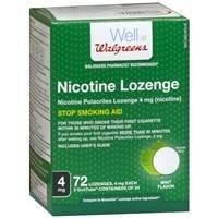 walgreens nicotine lozenge, 4mg, mint, 72 ea