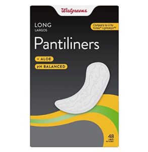 walgreens long pantiliners 48.0ea
