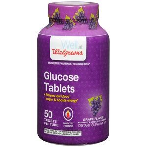 glucose dietary supplement tablets, grape, 50 ea