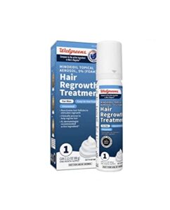 walgreens minoxidil foam 5% hair regrowth treatment for men, 2.11 oz