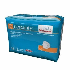 walgreens certainty fitted briefs , large, 16 ea