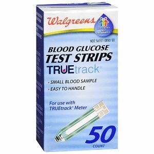 walgreens blood glucose test strips, 50 ea