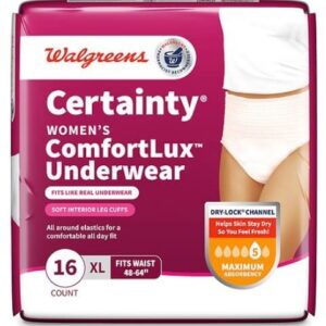 Walgreens Certainty Protective Underwear for Women, XL, 16 ea