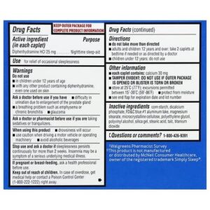 Walgreens Nighttime Sleep Aid Mini-Caplets, 24 Each