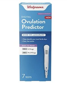 walgreens ovulation predictor 7 test count 99% accurate