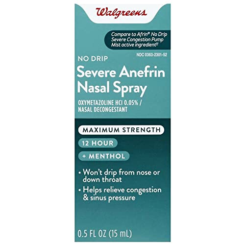 Walgreens Severe No Drip 12 Hour Nasal Spray