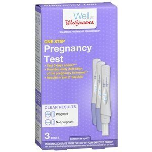 walgreens one step pregnancy tests, 3 ea