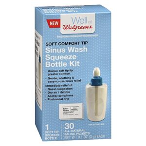 walgreens squeeze nasal wash kit with refills 30 each