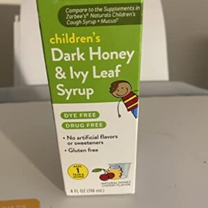 Children's WALGREENS Dark Honey & Ivy Leaf Syrup Cough Syrup 4 FL. OZ