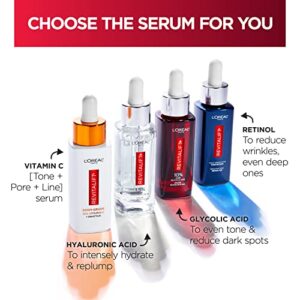 L'Oreal Paris Revitalift 12% Pure Vitamin C Serum, Vitamin E, Salicylic Acid, Moisturizing, Smoothing & Brightening, Non Greasy + Moisturizer Sample