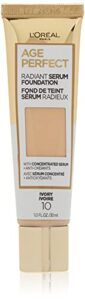 l’oreal paris age perfect radiant serum foundation with spf 50, ivory
