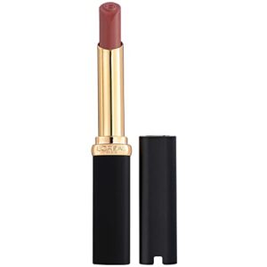 l’oreal paris colour riche intense volume matte lipstick, lip color infused with hyaluronic acid for up to 16hr all day comfort, le wood nonchalant, 0.06 oz
