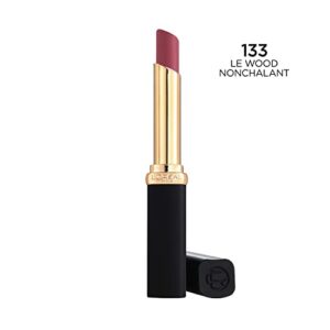 L'Oreal Paris Colour Riche Intense Volume Matte Lipstick, Lip Color Infused with Hyaluronic Acid for up to 16hr All Day Comfort, Le Wood Nonchalant, 0.06 Oz